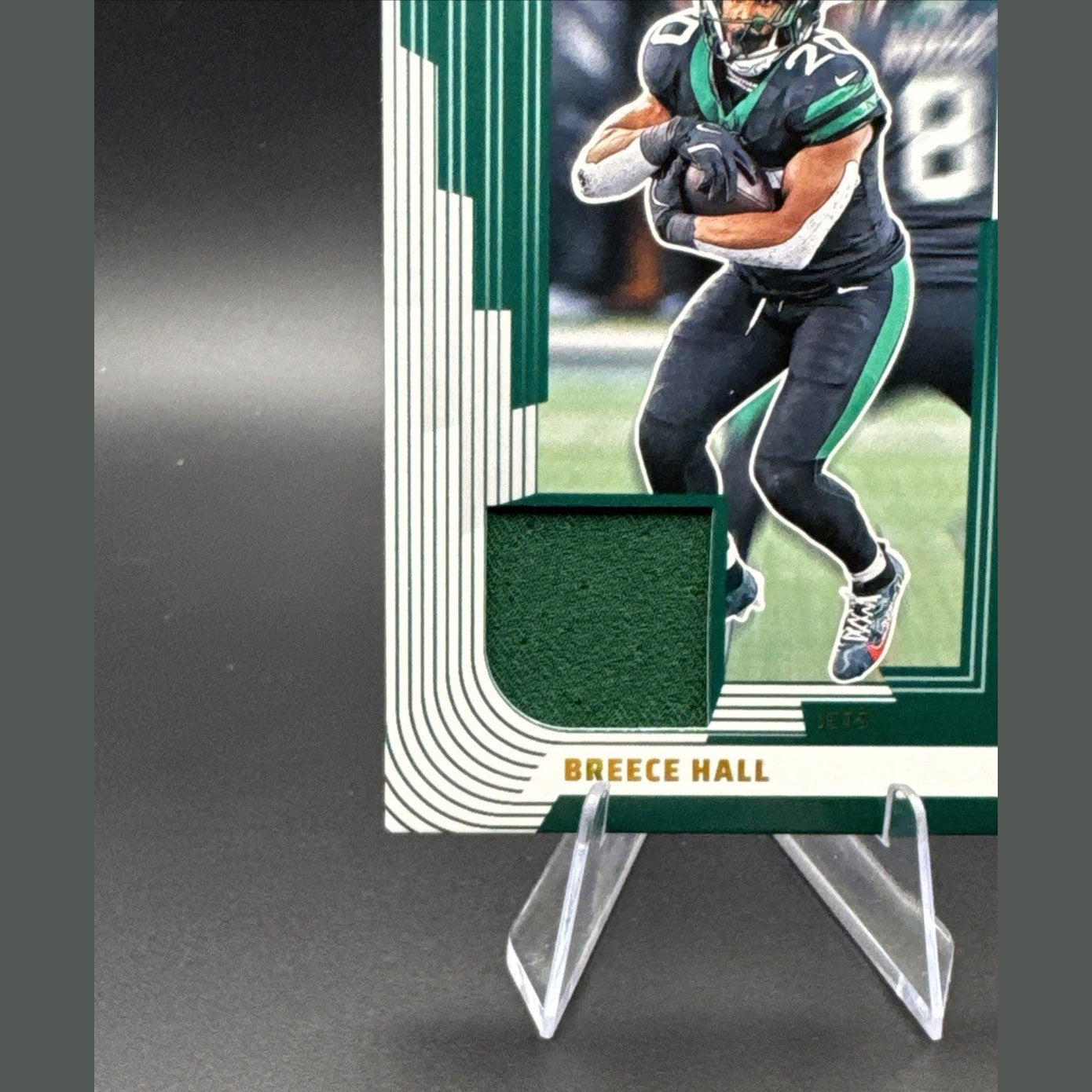 Breece Hall 2025 Panini Score Zoned In Patch #ZON-BHL New York Jets