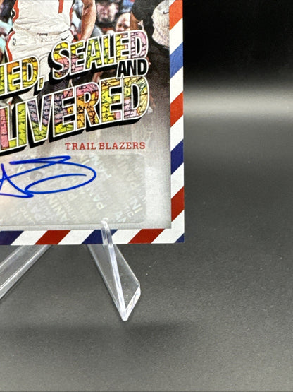 2020-21 Panini Certified Anfernee Simons Signed Sealed Delivered Auto #SSD-ASM