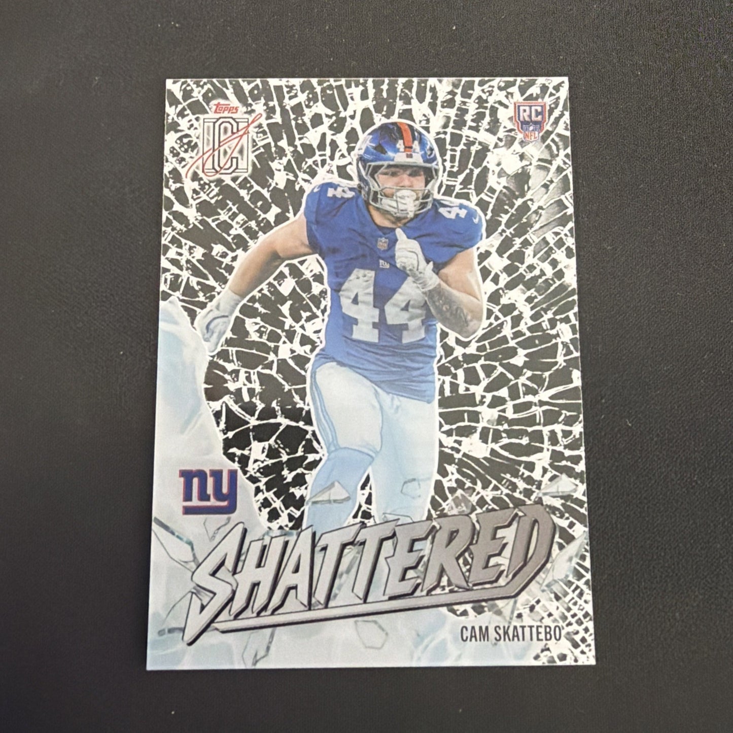 Cam Skattebo Shattered Topps signature class football SSP
