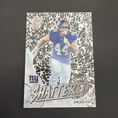 Cam Skattebo Shattered Topps signature class football SSP