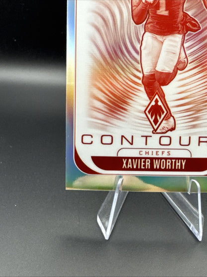 2025 Phoenix - Contours Xavier Worthy #16 Silver Kansas City Chiefs