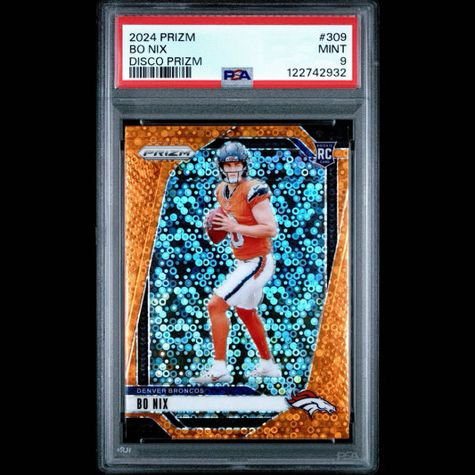 2024 PANINI PRIZM DISCO PRIZM #309 BO NIX PSA 9