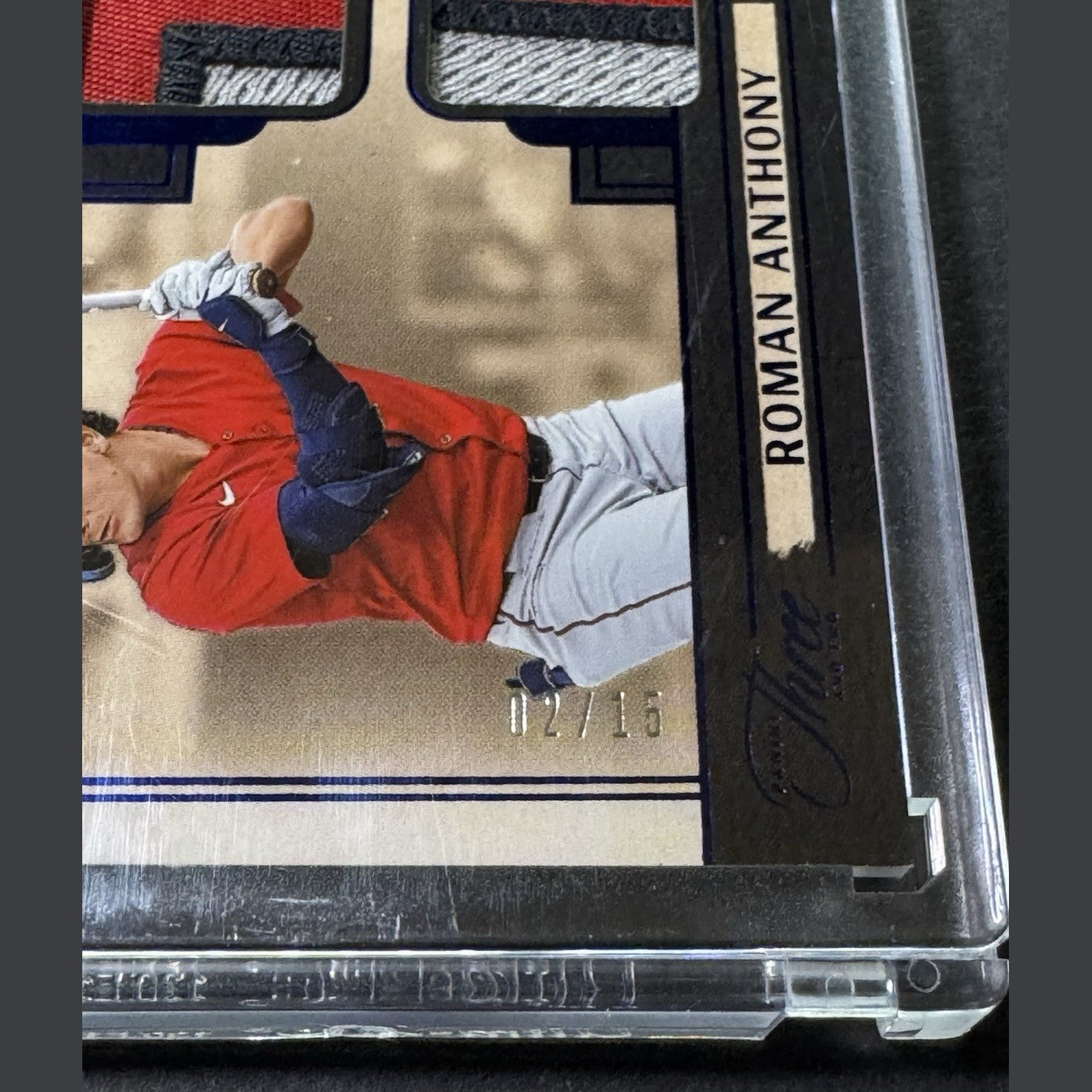 2025 Panini Three and Two ROMAN ANTHONY Prospect Dual Jerseys Patch Blue 2/15