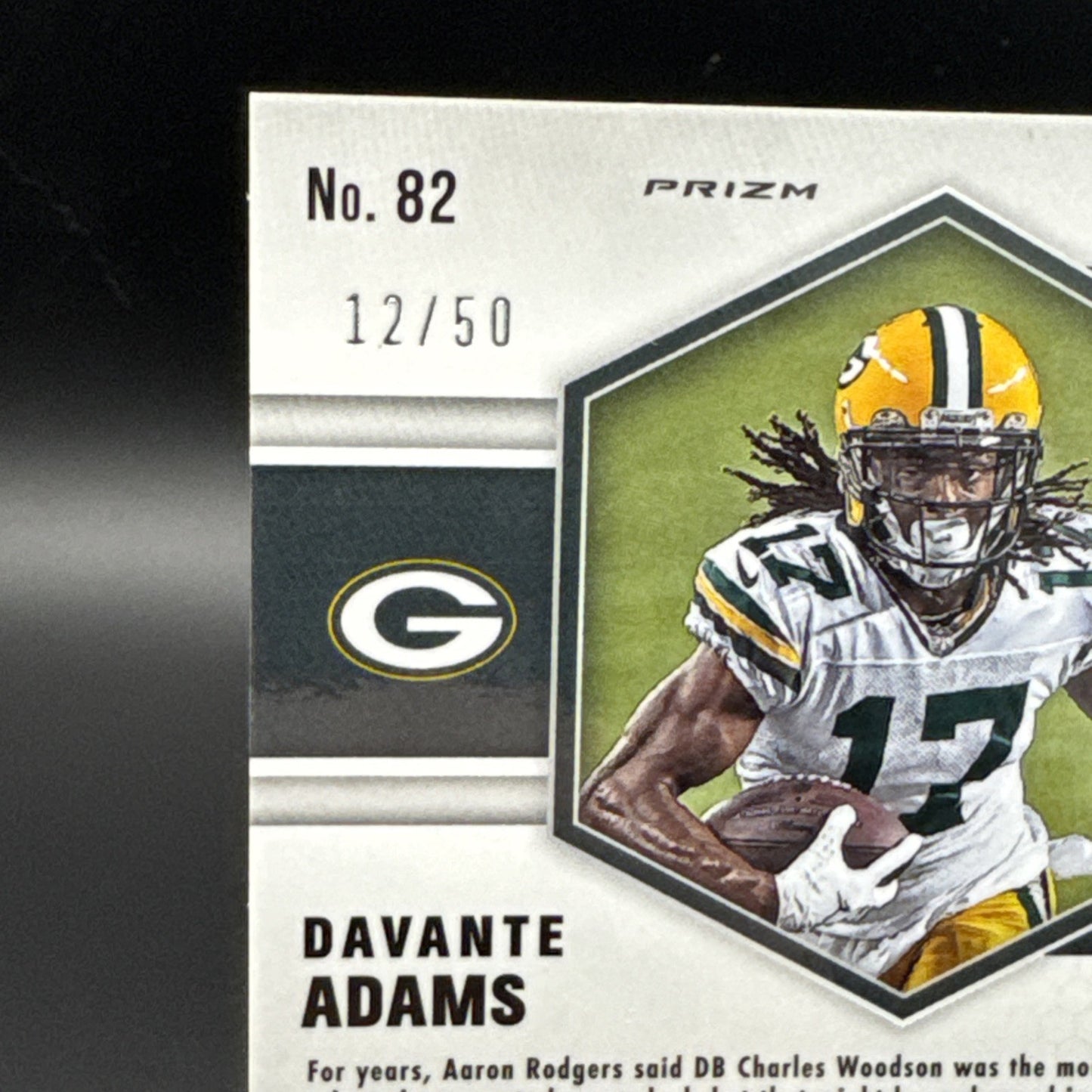 2021 Panini Mosaic Davante Adams #82 No Huddle Purple 12/50