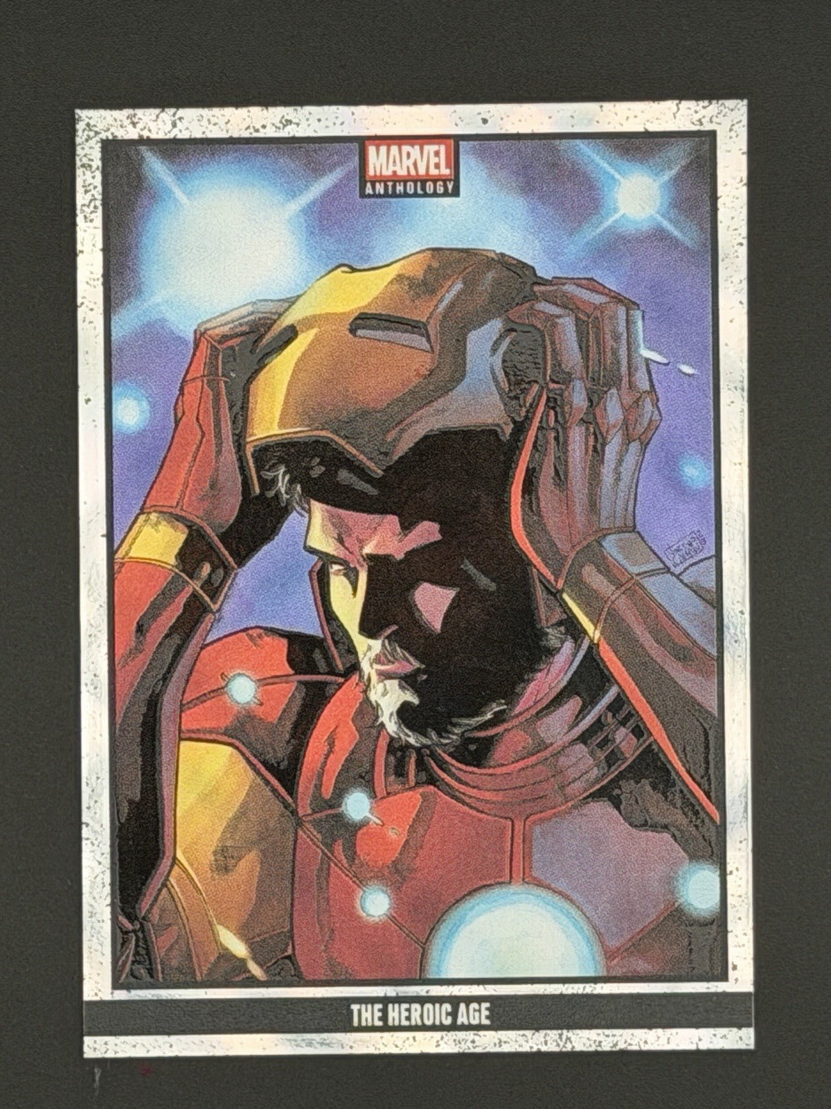 2025 Panini Marvel Anthology Crossed Holo Card #75 - The Heroic Age/200 Iron Man