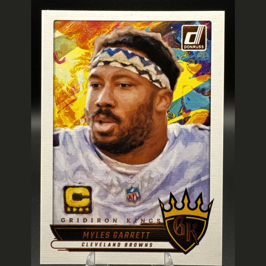 2025 Panini Donruss Gridiron Kings Myles Garrett #GK-MGT Cleveland Browns