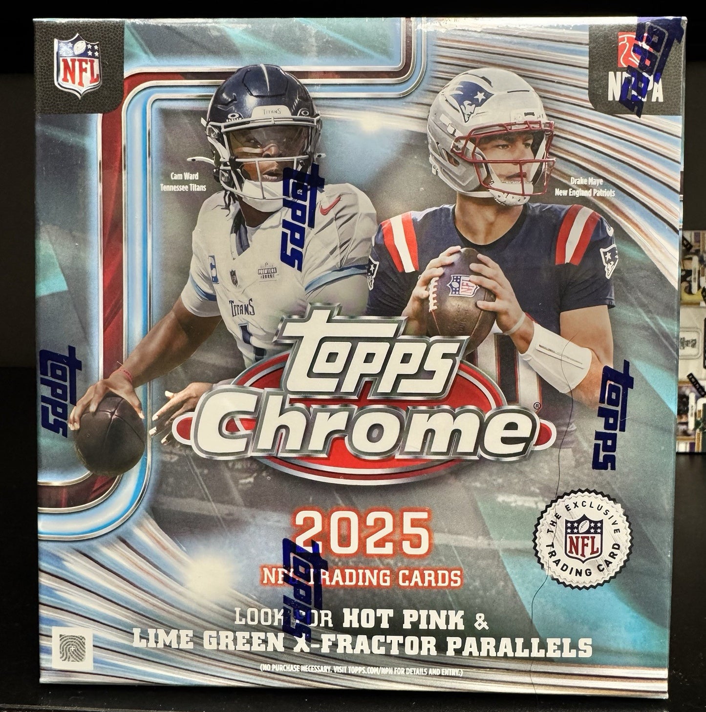 2025 TOPPS CHROME FOOTBALL MEGA BOX FACTORY SEALED