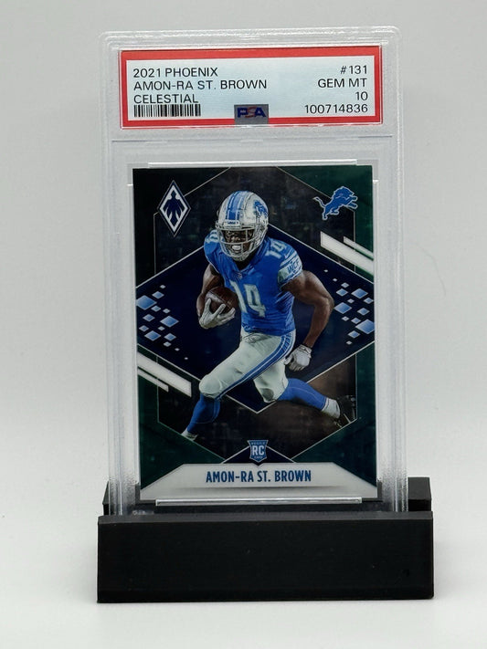 2021 Panini Phoenix CELESTIAL #131 Amon-Ra St. Brown RC SSP DETROIT LIONS PSA 10