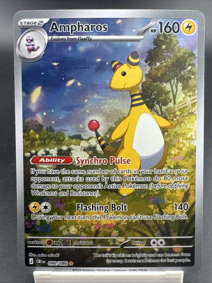 Ampharos 090/086 Illustration Rare Pokémon TCG: Chaos Rising