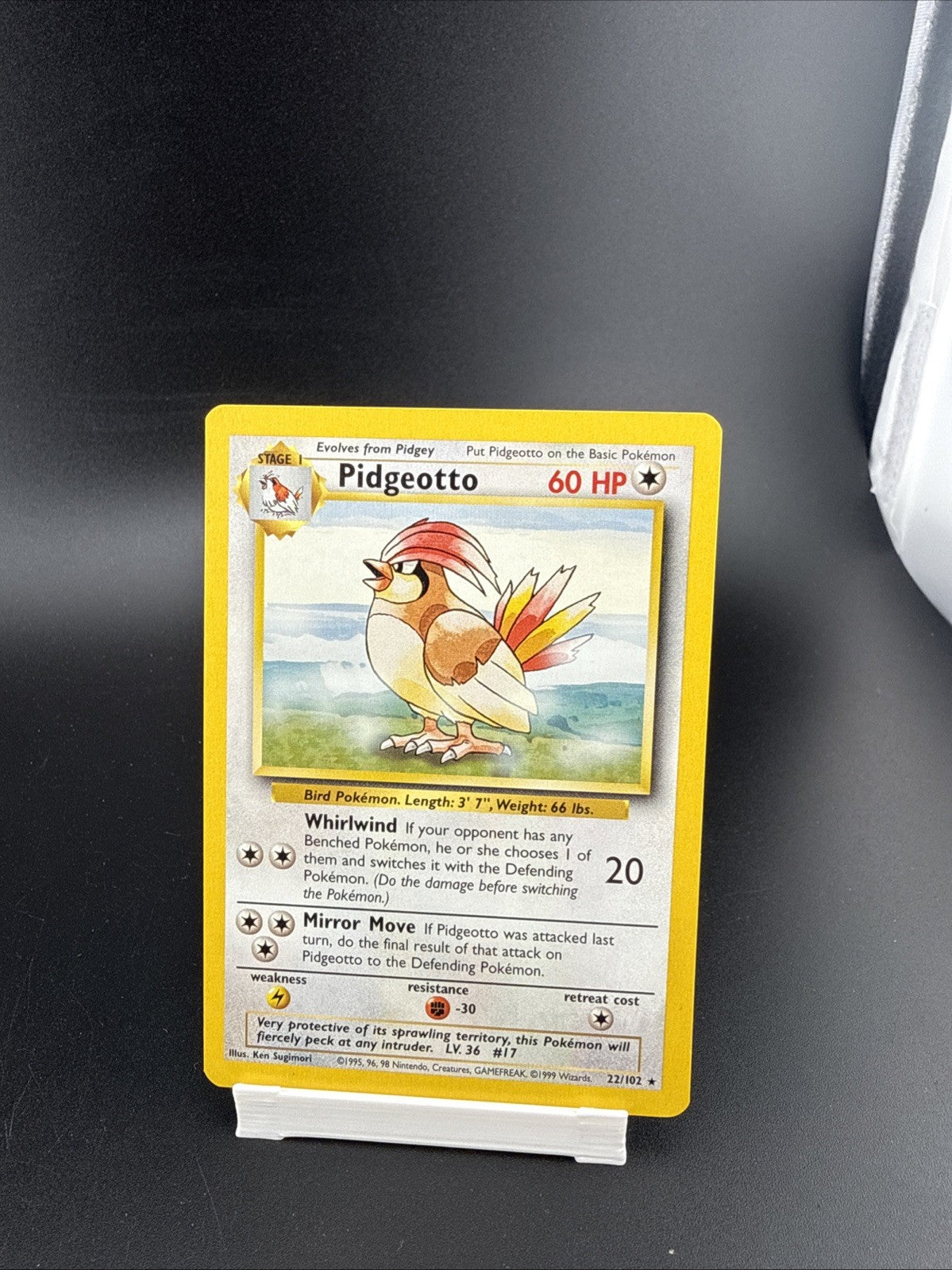 1999 Pokemon Base Set Pidgeotto 1999 22/102