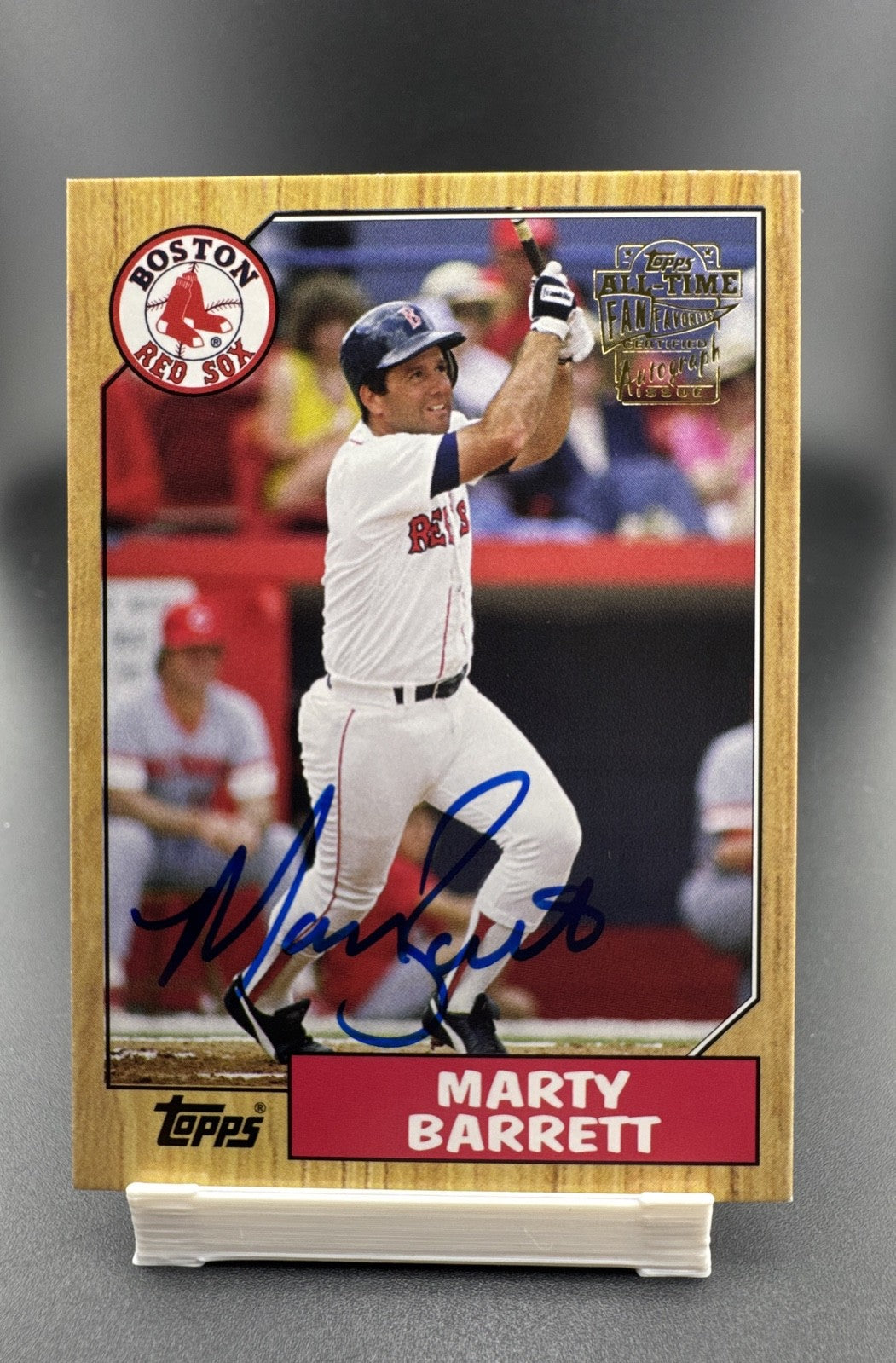 2005 Topps All-Time Fan Favorites - Autographs Marty Barrett #FFA-MB (AU)