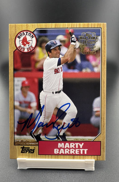 2005 Topps All-Time Fan Favorites - Autographs Marty Barrett #FFA-MB (AU)