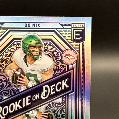 2024 Panini Donruss Elite Rookie on Deck Bo Nix RC #6
