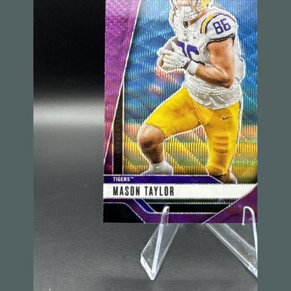2025 Panini - Prizm Draft Picks Mason Taylor Purple Wave #53 (RC)