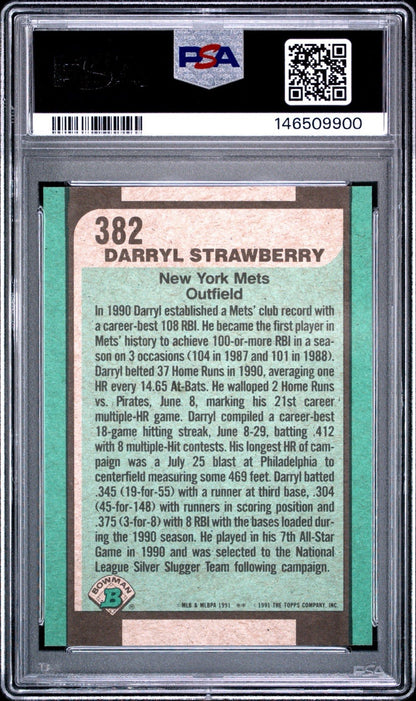 1991 Bowman - Darryl Strawberry #382