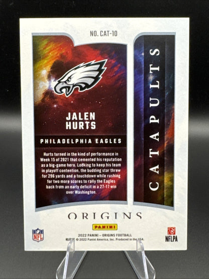 2022 Panini Origins Catapults Jalen Hurts #CAT-10 Philadelphia Eagles