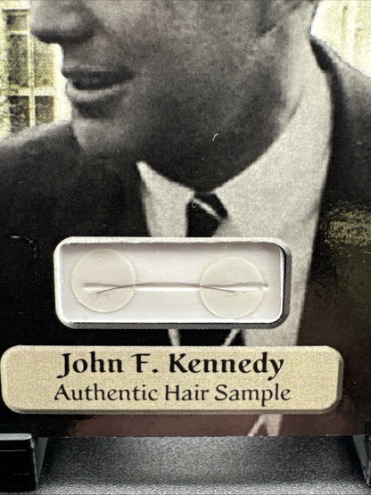 JOHN F. KENNEDY 2025 HISTORIC POTUS DNA HAIR STRAND SAMPLE 2/25