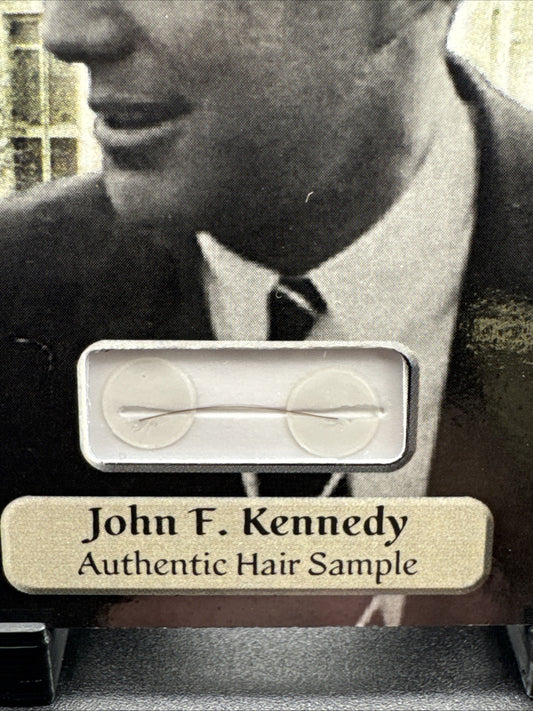 JOHN F. KENNEDY 2025 HISTORIC POTUS DNA HAIR STRAND SAMPLE 2/25