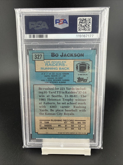 1988 Topps - Bo Jackson #327 (RC) PSA 8