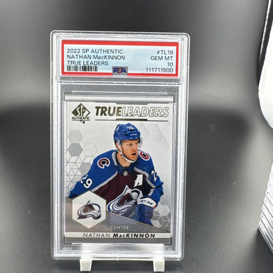 2022-23 Nathan MacKinnon Upper Deck SP Authentic True Leaders #TL18 PSA 10 Pop 1