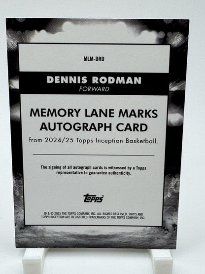 DENNIS RODMAN 2024-25 Topps Inception Memory Lane Marks Signature Auto #d/75