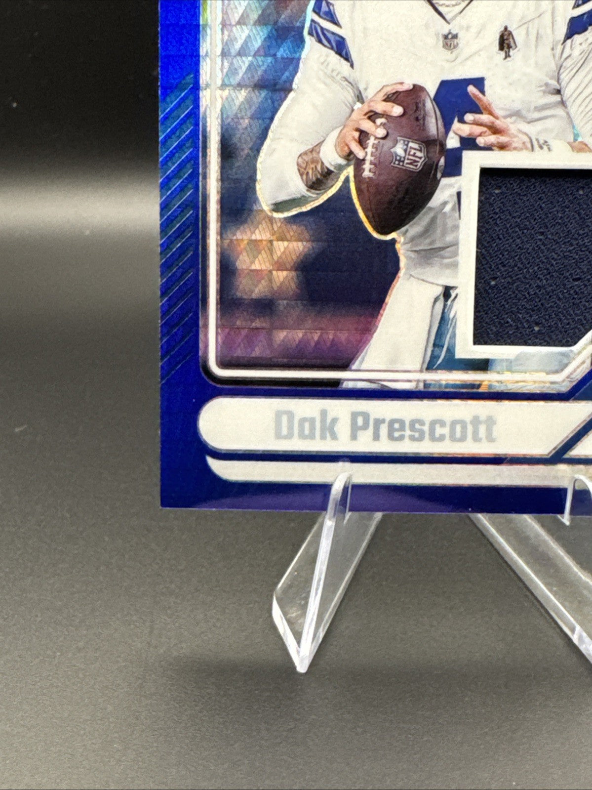 2024 Panini Donruss Optic Dak Prescott Threads Blue Hyper Jersey Relic #DTB-DPT