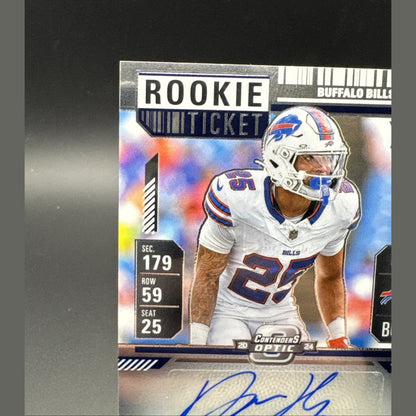 2024 Panini Contenders Optic Rookie Ticket Autographs Daequan Hardy Auto #189