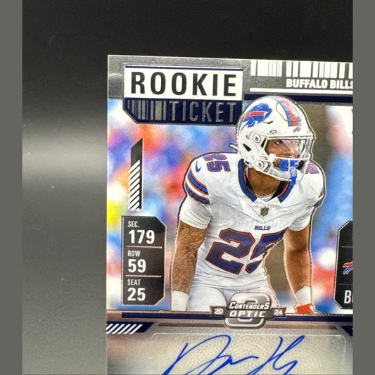2024 Panini Contenders Optic Rookie Ticket Autographs Daequan Hardy Auto #189