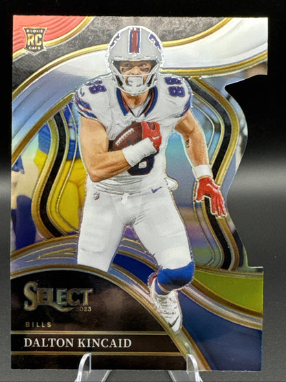 2023 Panini Select #281 Dalton Kincaid Silver Prizms Die Cut Rookie