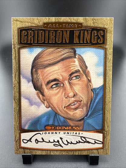 1999 Donruss - All-Time Gridiron Kings Johnny Unitas #AGK2 Autograph /1000
