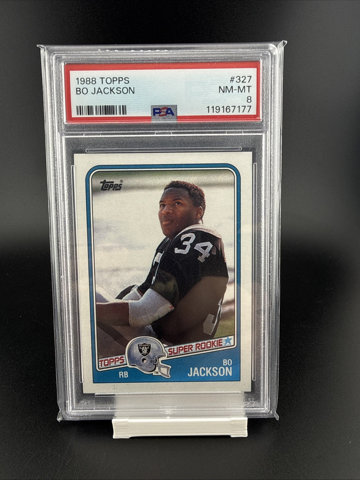 1988 Topps - Bo Jackson #327 (RC) PSA 8