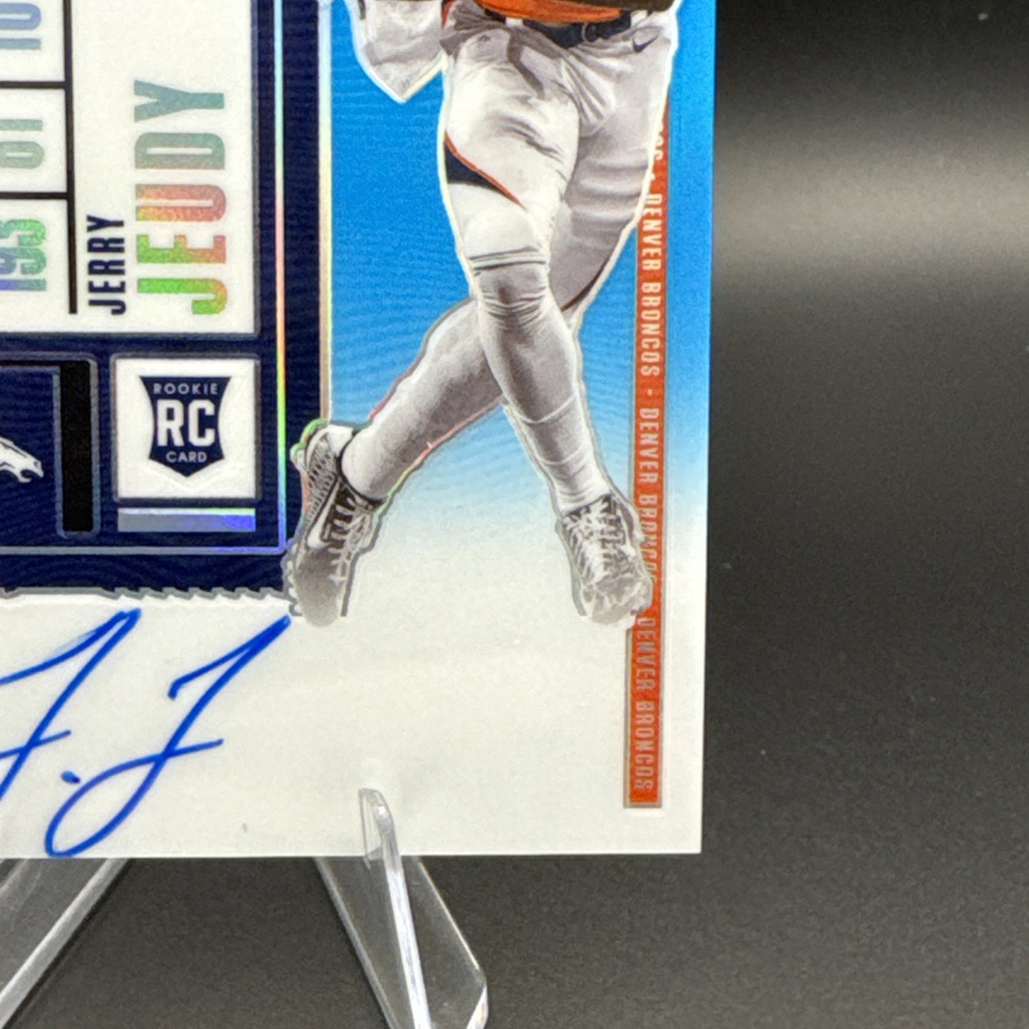 2020 Panini Contenders Optic - Rookie Ticket Autographs Blue Jerry Jeudy 64/99