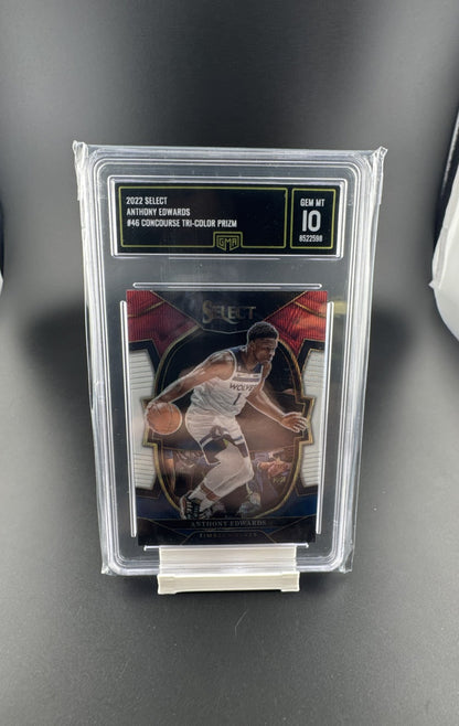 2022-23 Panini Select - Concourse Anthony Edwards #46 Tri-Color Prizm
