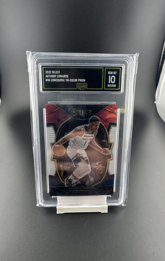 2022-23 Panini Select - Concourse Anthony Edwards #46 Tri-Color Prizm