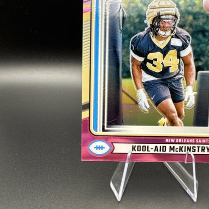 2024 Donruss Optic Kool-Aid Mckinstry!⚜️ Pink Optic #315 New Orlean Saints