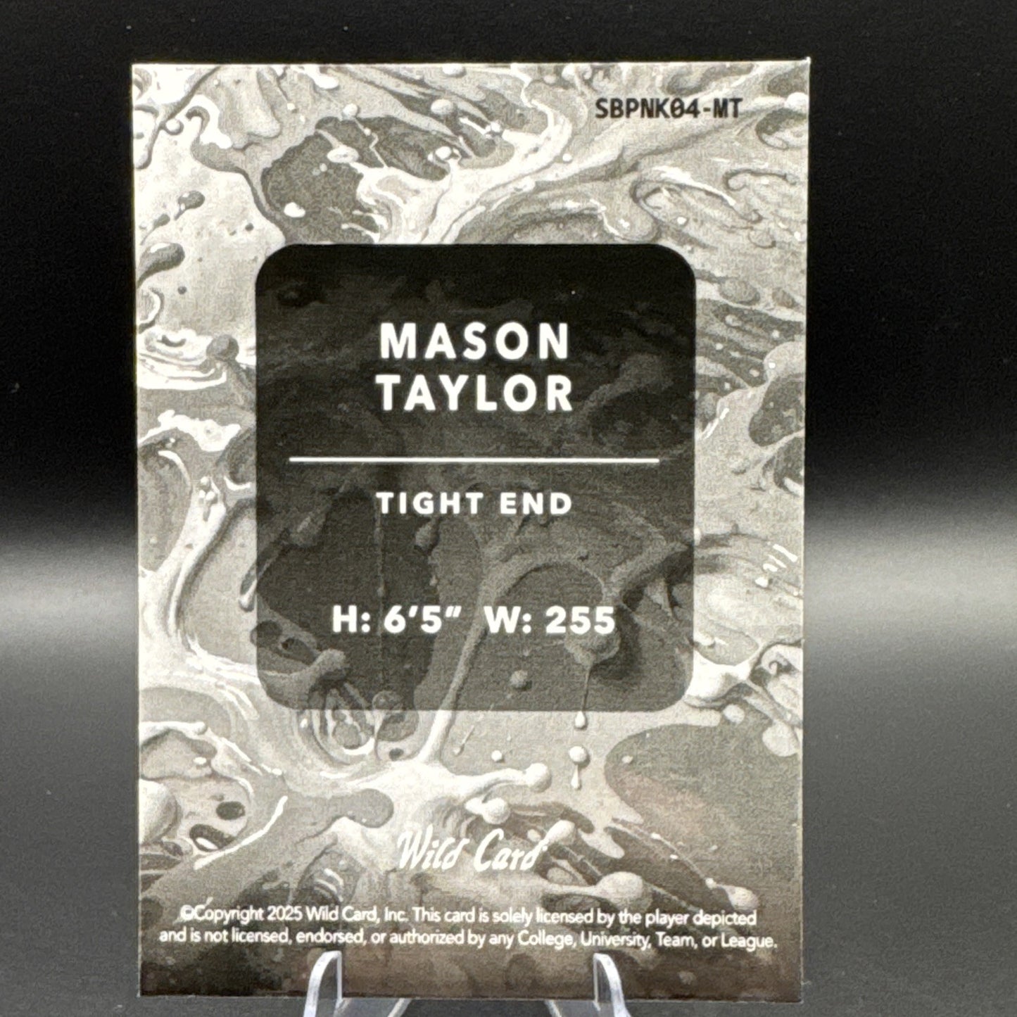 2025 Wild Card Splat Mason Taylor Rookie RC 3/5 #SBPNK04-MT