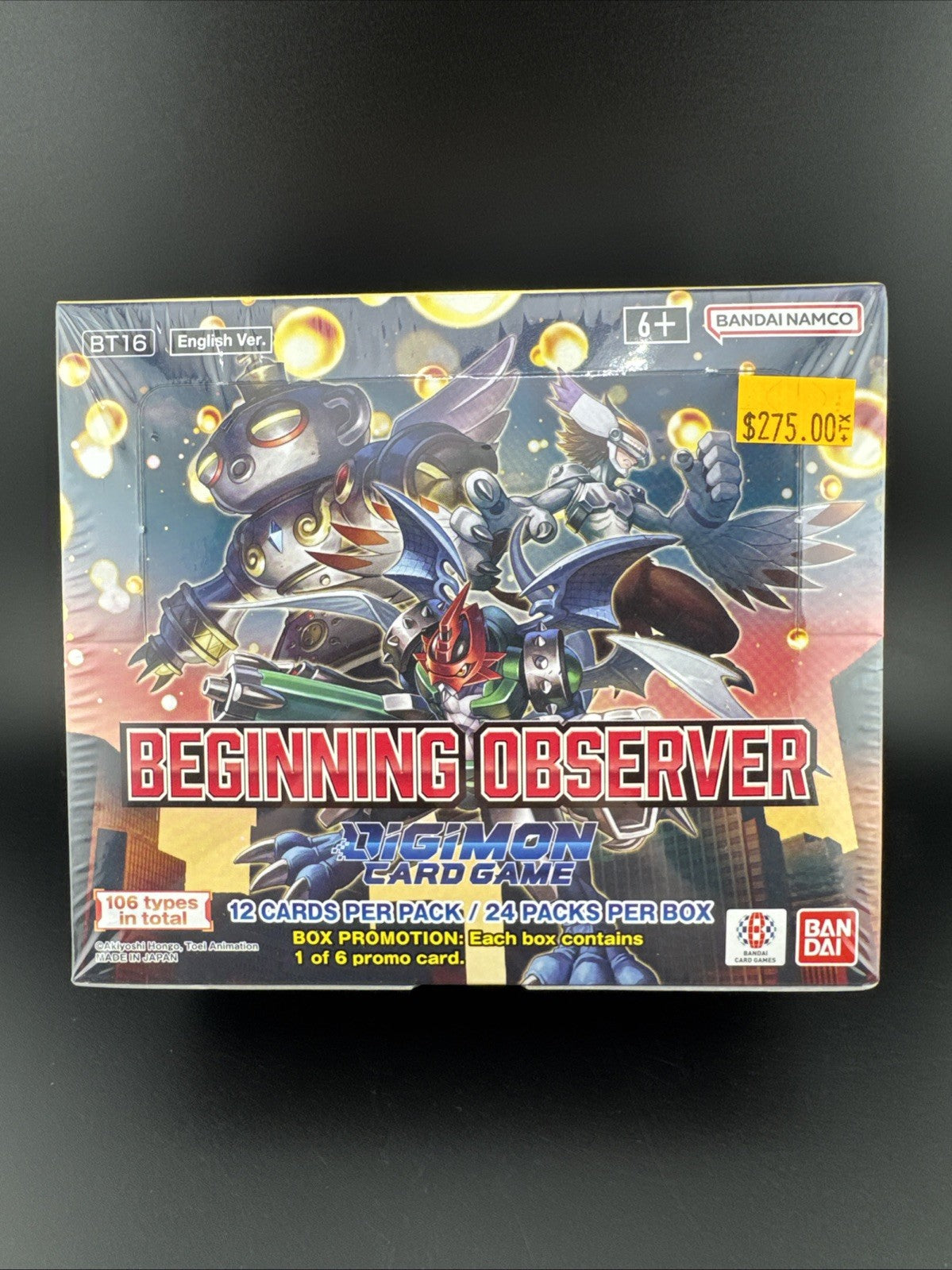 Digimon Card Game Beginning Observer (BT-16) English Sealed Box