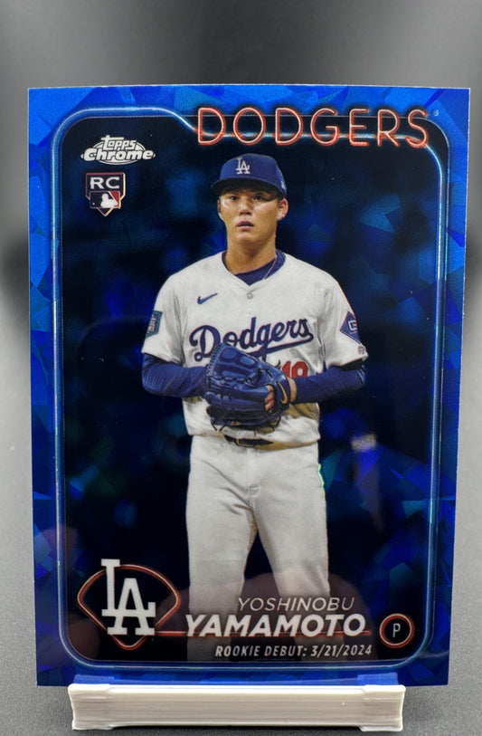 2024 Topps Chrome Update Series Sapphire Edition Rookie Debut Yoshinobu Yamamoto
