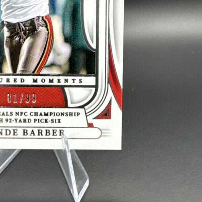 2024 Ronde Barber National Treasures Treasured Moments Holo Silver #TM-RB 81/99