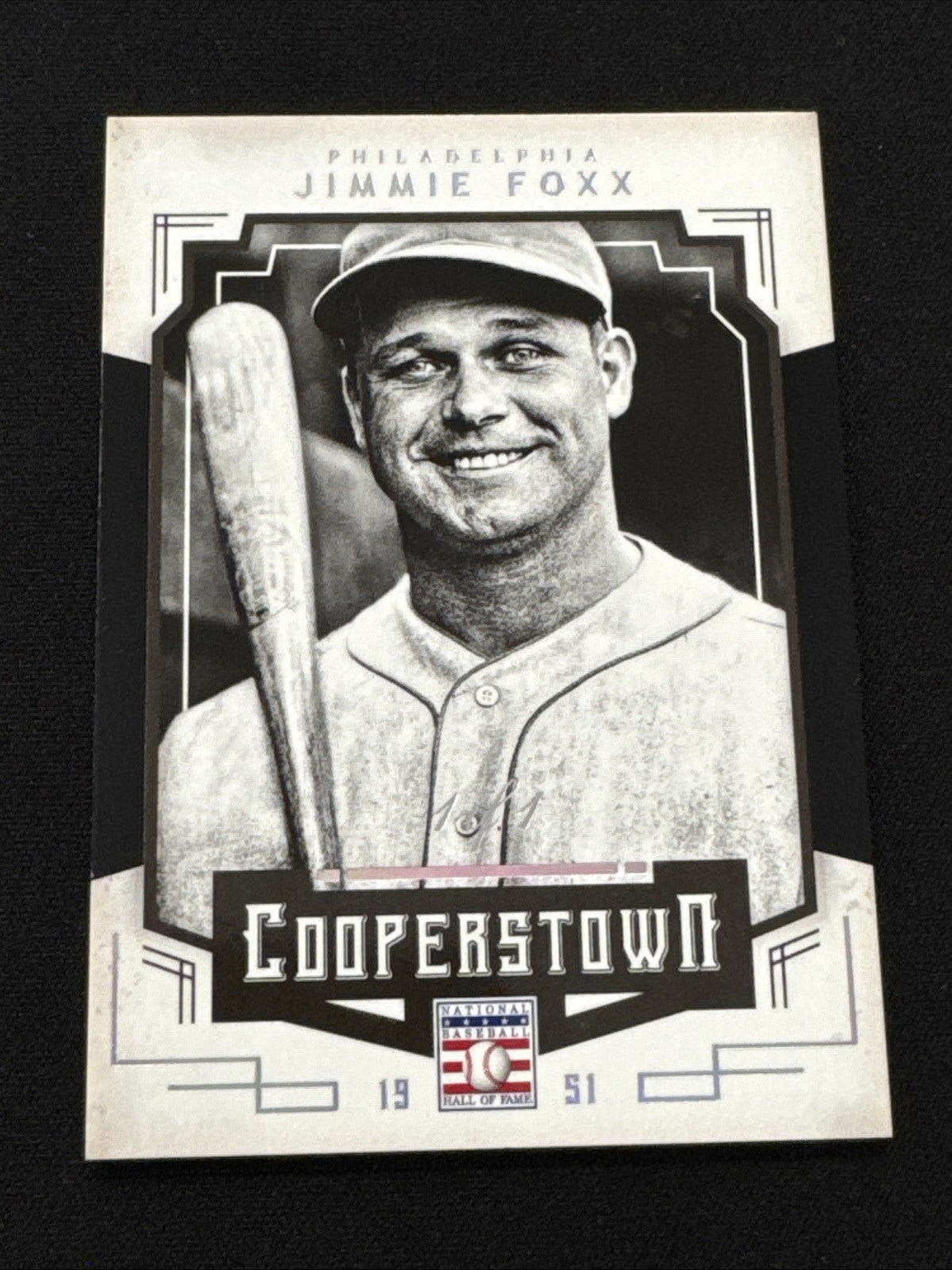 2015 Panini Cooperstown Blue #53 Jimmie Fox Philadelphia 1/1 One Of One