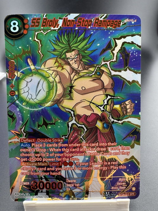 SS Broly, Non-Stop Rampage BT29-012 SPR Ultra Bolt Foil Special Rare