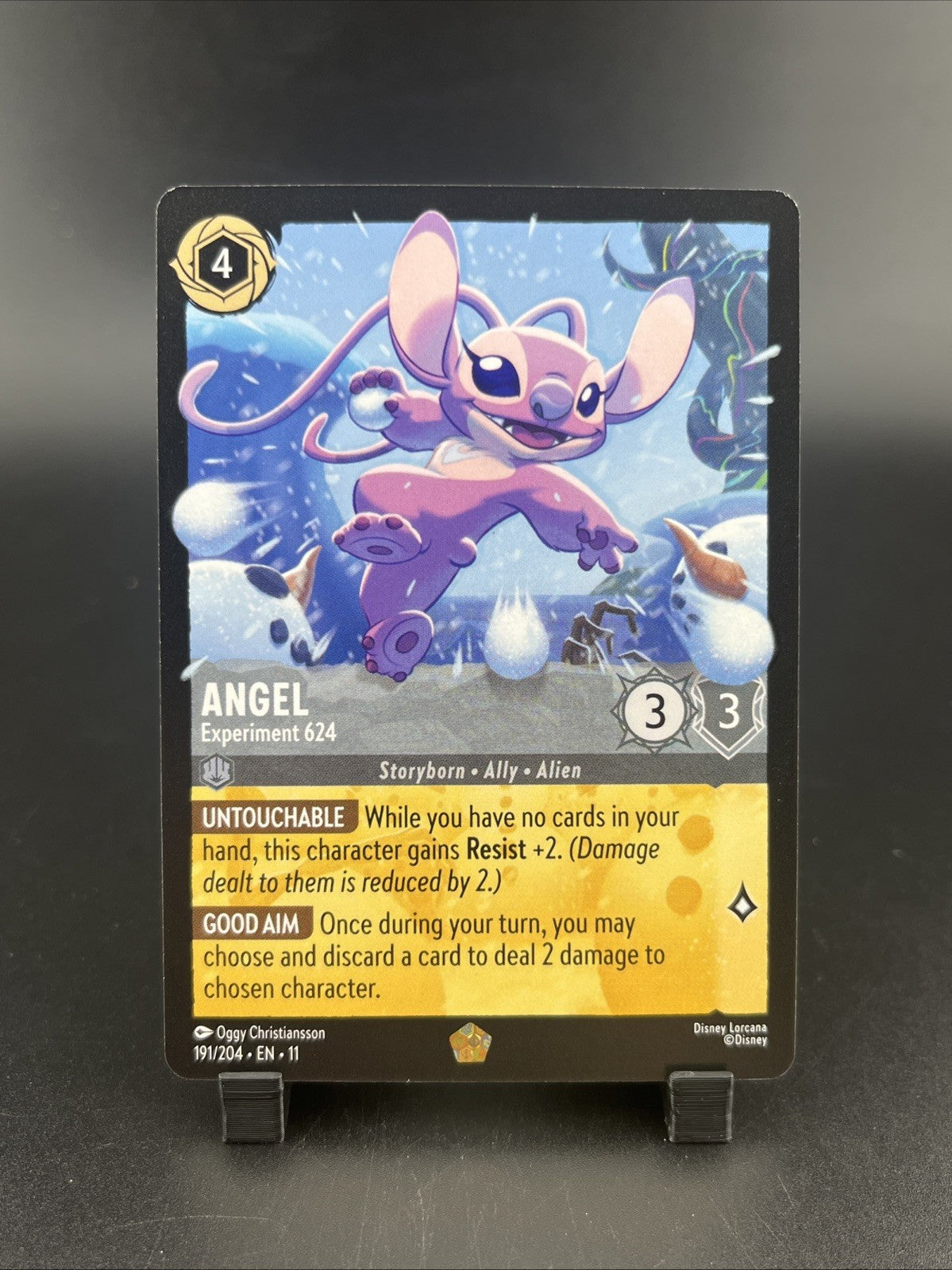 Disney Lorcana TCG Angel - Experiment 624 Rare 191/204 EN