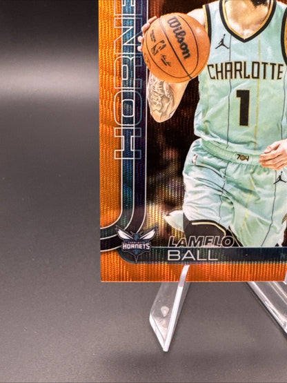 2025 Topps Chrome LaMelo Ball Orange Pulsar /25 #39 Charlotte Hornets SSP NBA