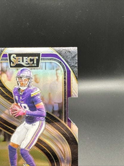 2024 Panini Select Premier Level Die-Cut Silver Justin Jefferson Vikings #174