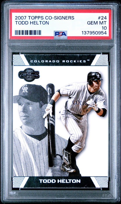 2007 Topps Co-Signers - Todd Helton #24