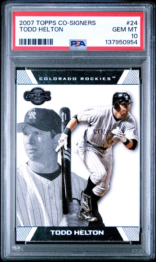 2007 Topps Co-Signers - Todd Helton #24