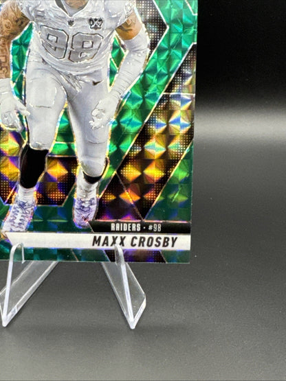Maxx Crosby 2025 Mosaic Green Prizm #249 Las Vegas Raiders