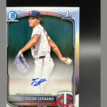 2025 Bowman Chrome Teilon Serrano Autograph 1st Prospect 351/499 #CPS-TS