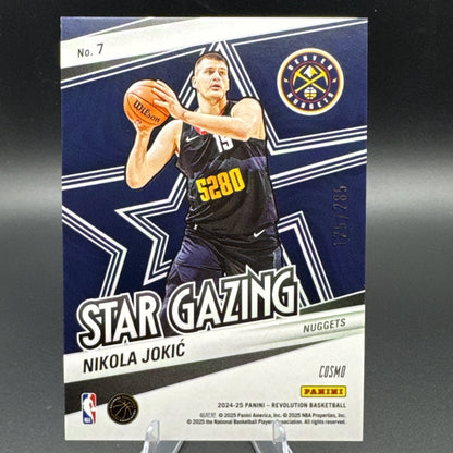 2024-25 Panini Revolution Star Gazing Nikola Jokić #7 Blue Astro 124/285