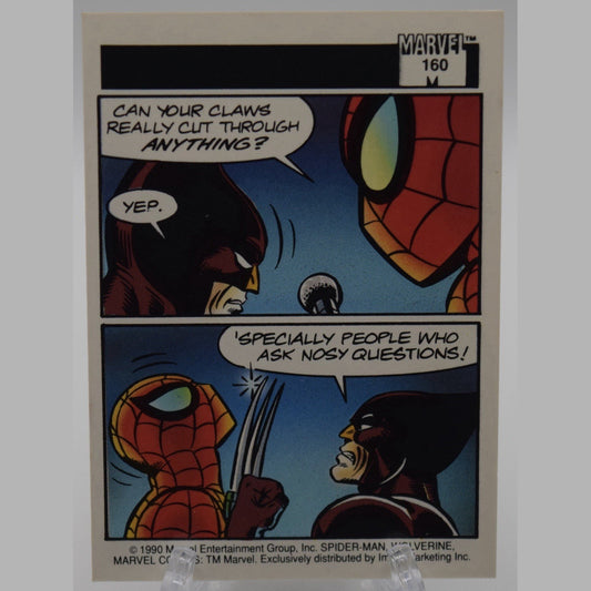 Spider-Man Presents: Wolverine #160 1990 Impel Marvel Universe Card